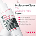 Nine Less (Renew) Molecule-Clear 5% Glycolic Acid Serum 30ml