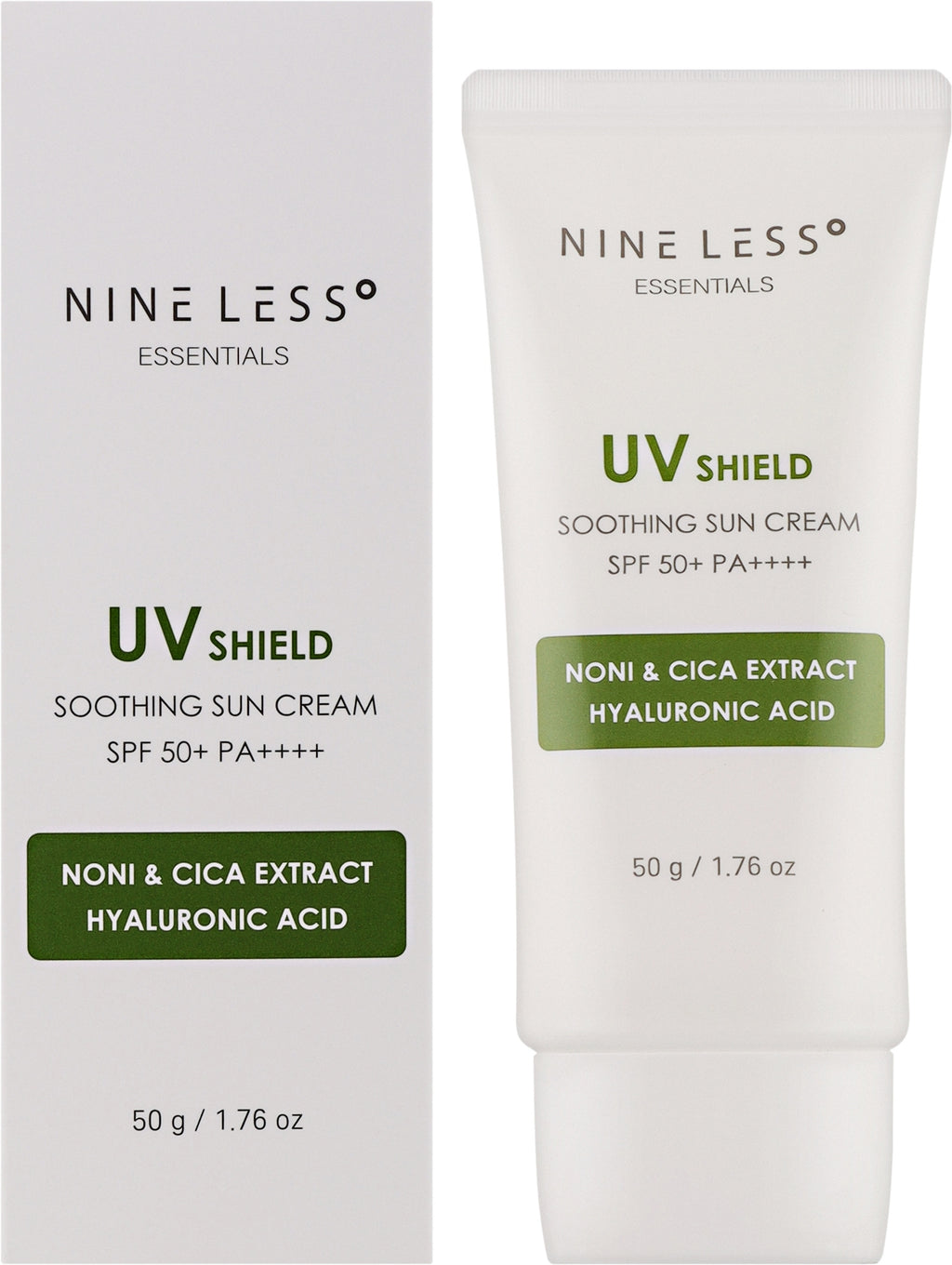 Nine Less (Disc/renew) Essentials UV Shield Soothing Sun Cream SPF 50+ PA++++