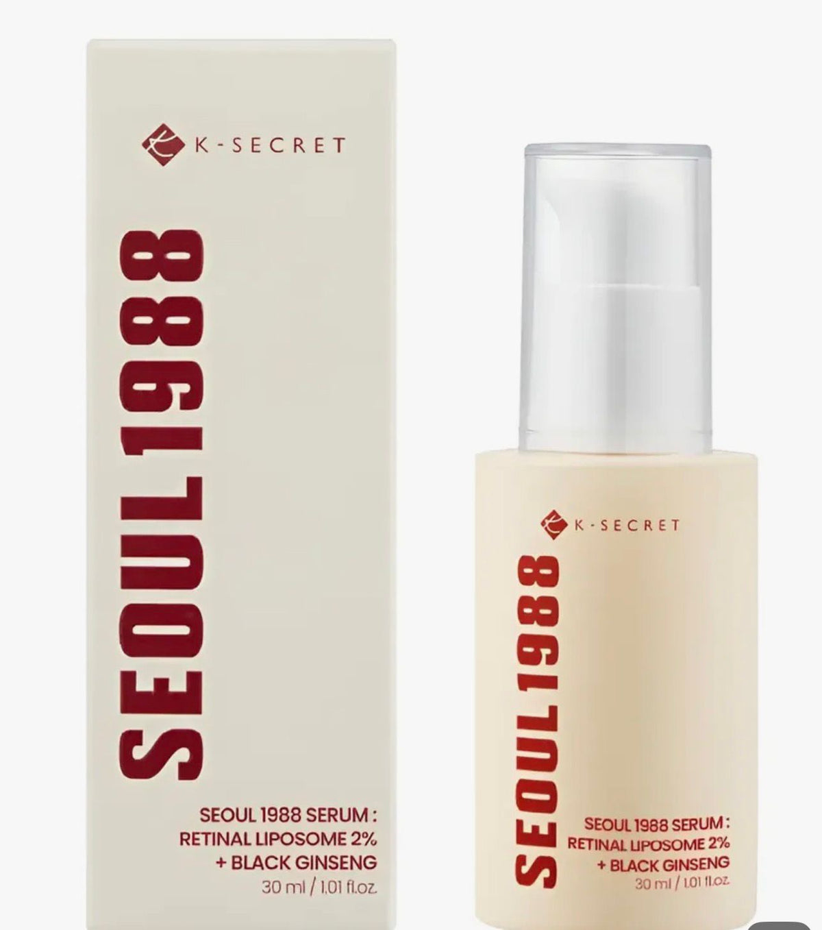 K-Secret Seoul 1988 Serum: Retinal Liposome 2% + Black Ginseng