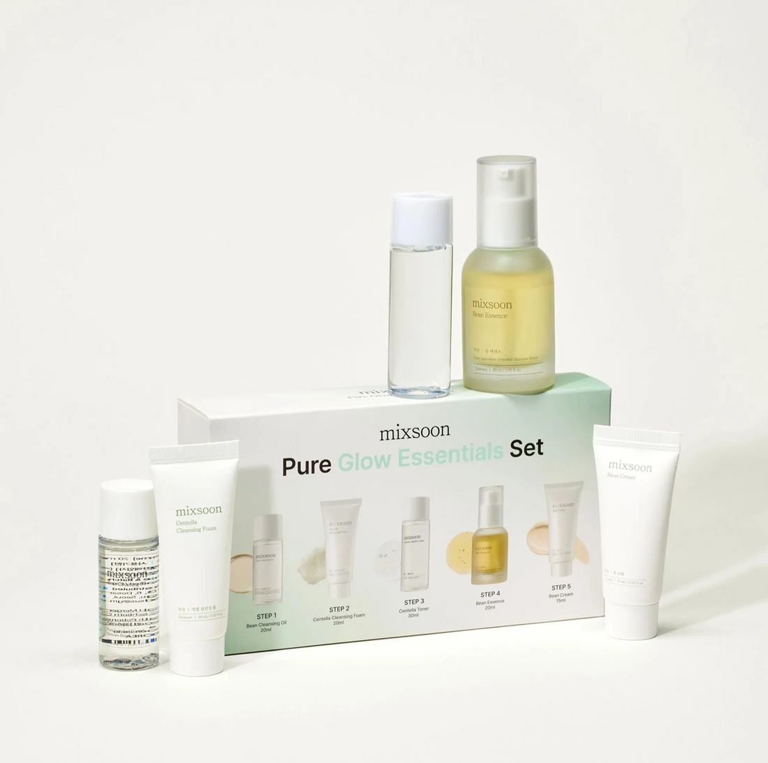Mixsoon Pure Glow Essentials Set (5 pcs)